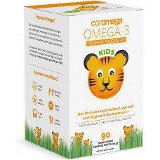 Dầu cá Coromega Omega-3 Kids Tropical Squeeze + D 90 gói x 2.5gr